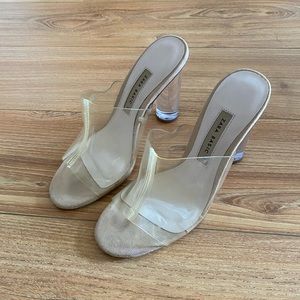 Zara Clear Acrylic Heels 37